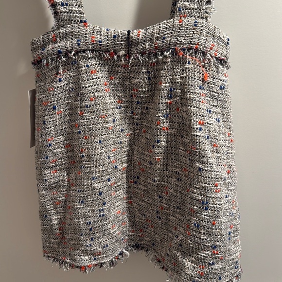 NWT Zara Tweed Mini Skirt with Suspenders - Picture 9 of 12